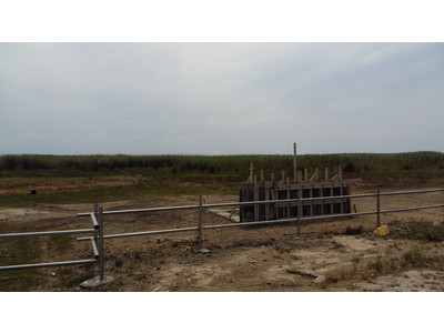 Works for erecting a fence and cattle sheds on site - August 2016